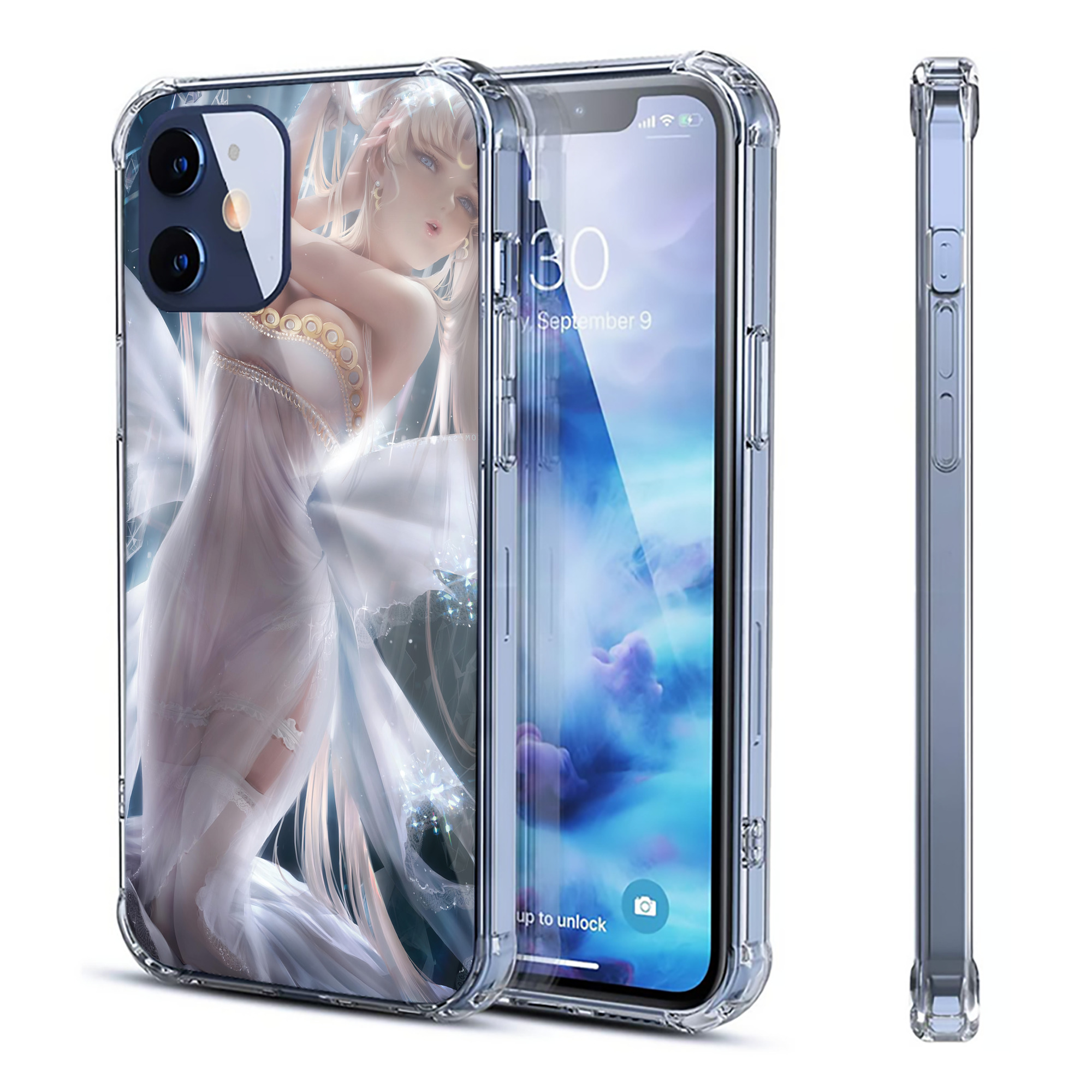 （画像用） 美少女戦士セーラームーン Sailor Moon 【iPhone 12シリーズ対応】透明スマホケース（クリアソフトケース）